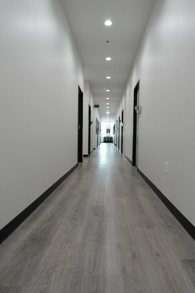 Hallway to the exam rooms at Star Orthopedics in Frisco
