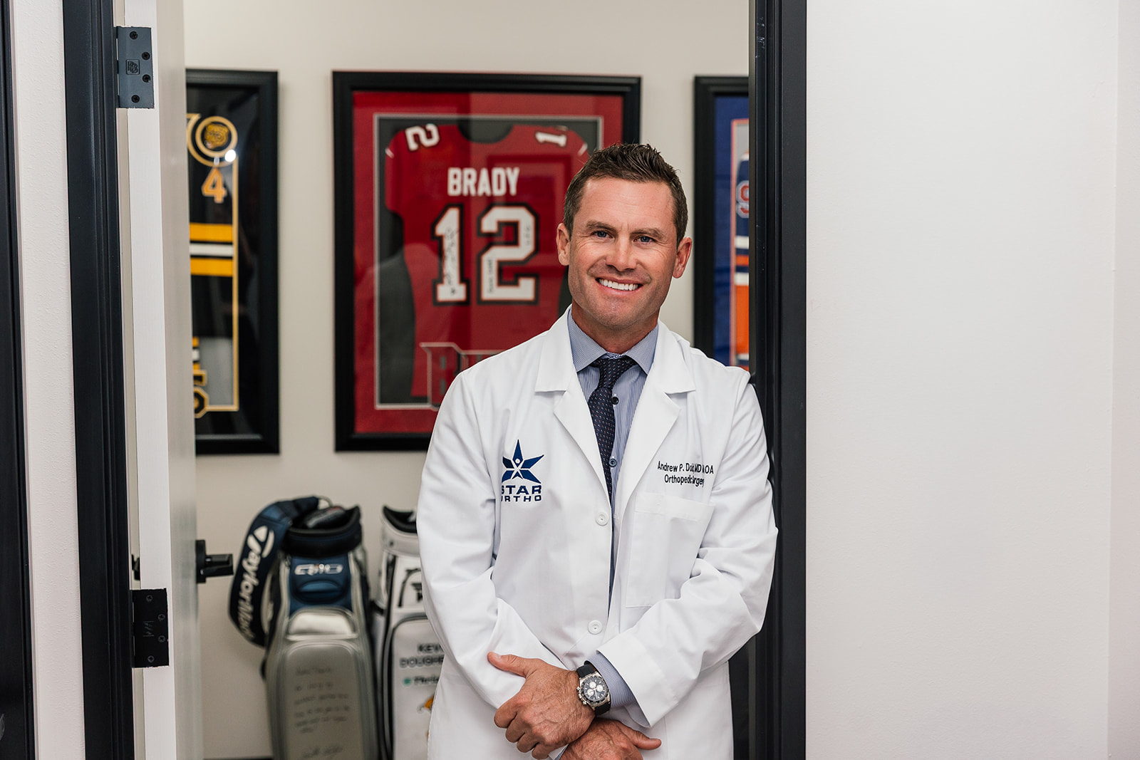 Dr. Andrew Dold, orthopedic surgeon, in his Frisco office