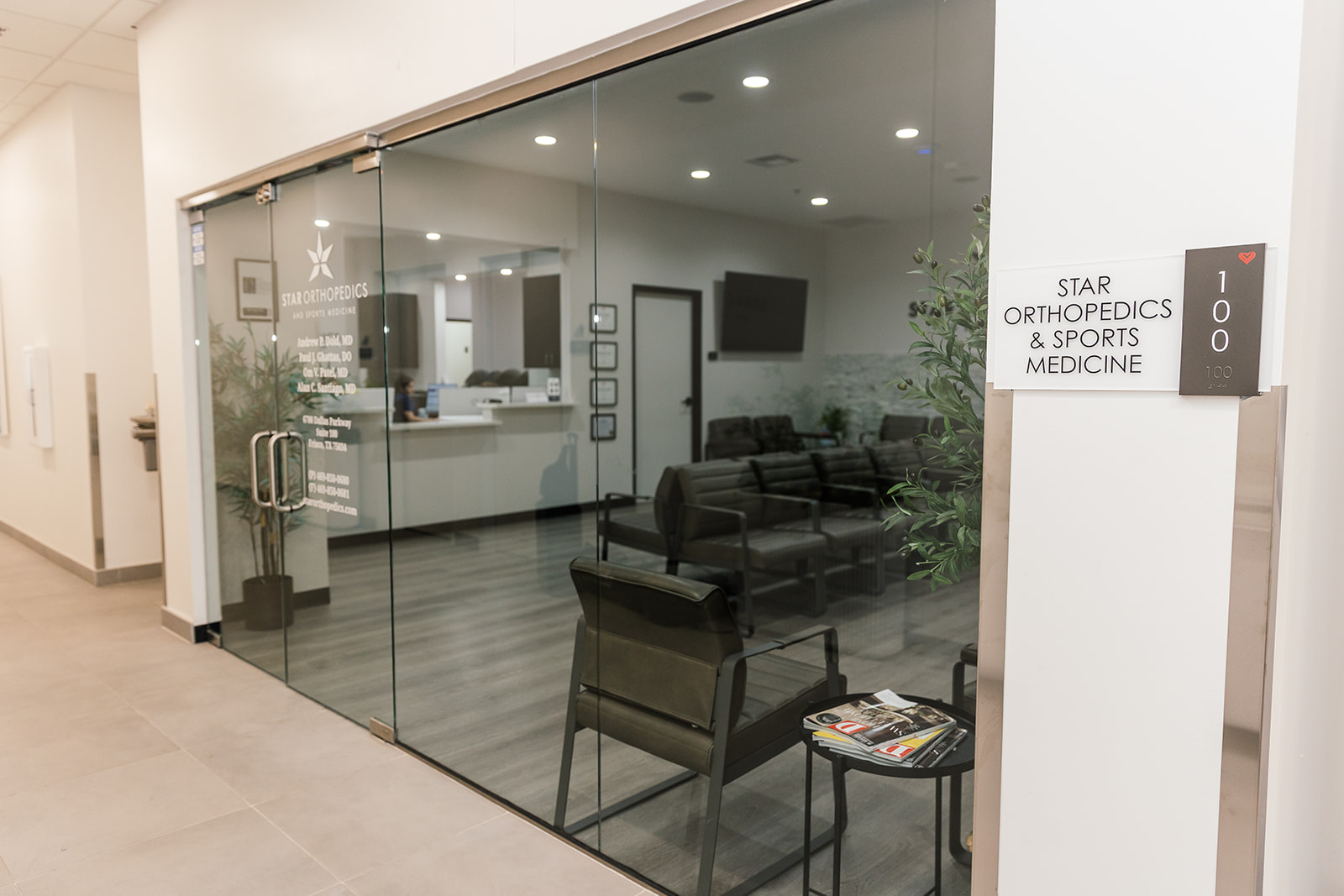 Entrance to the Star Orthopedics office in Frisco